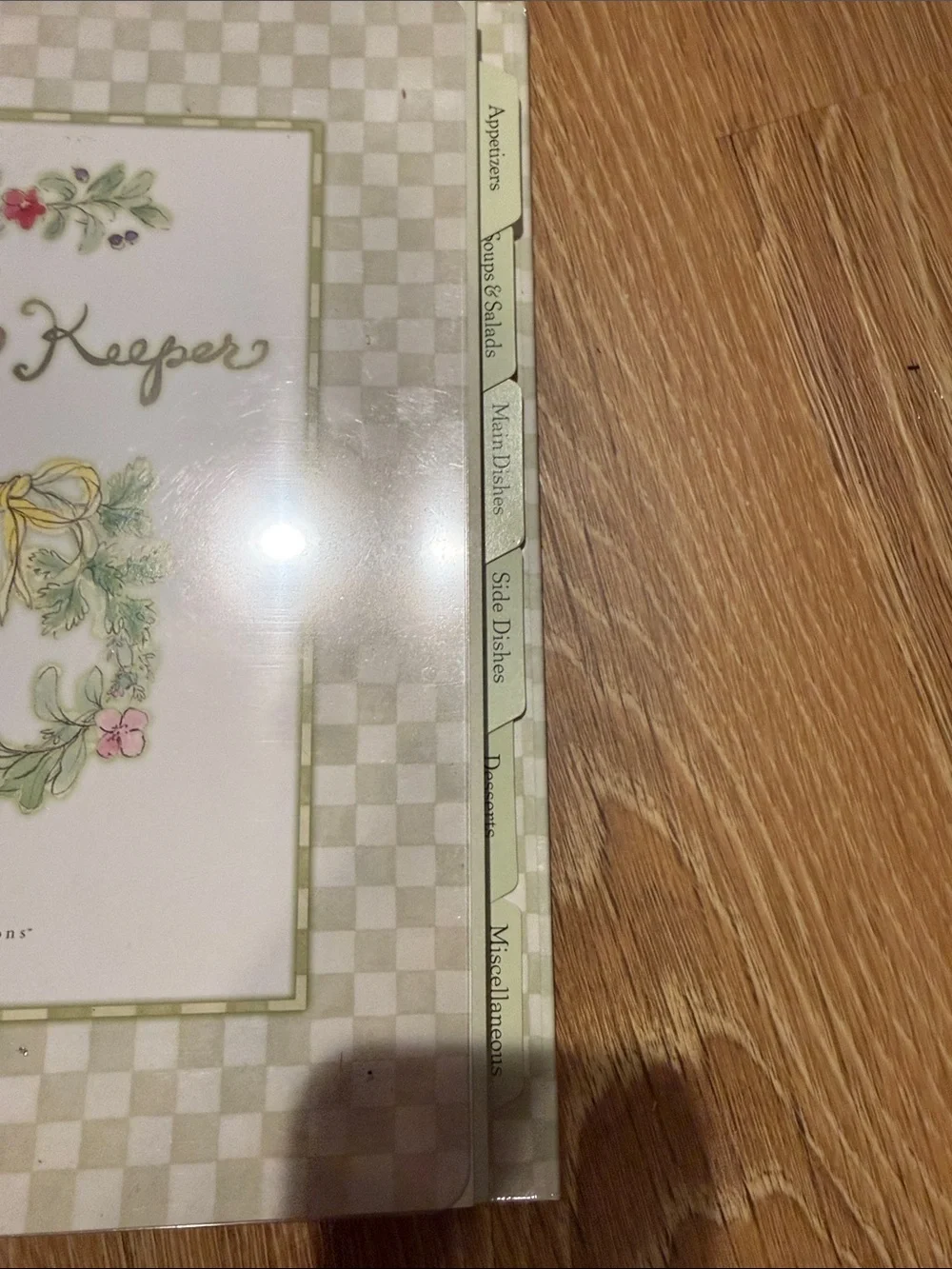 New Seasons Deluxe Recipe Binder - White Floral Fruit Design